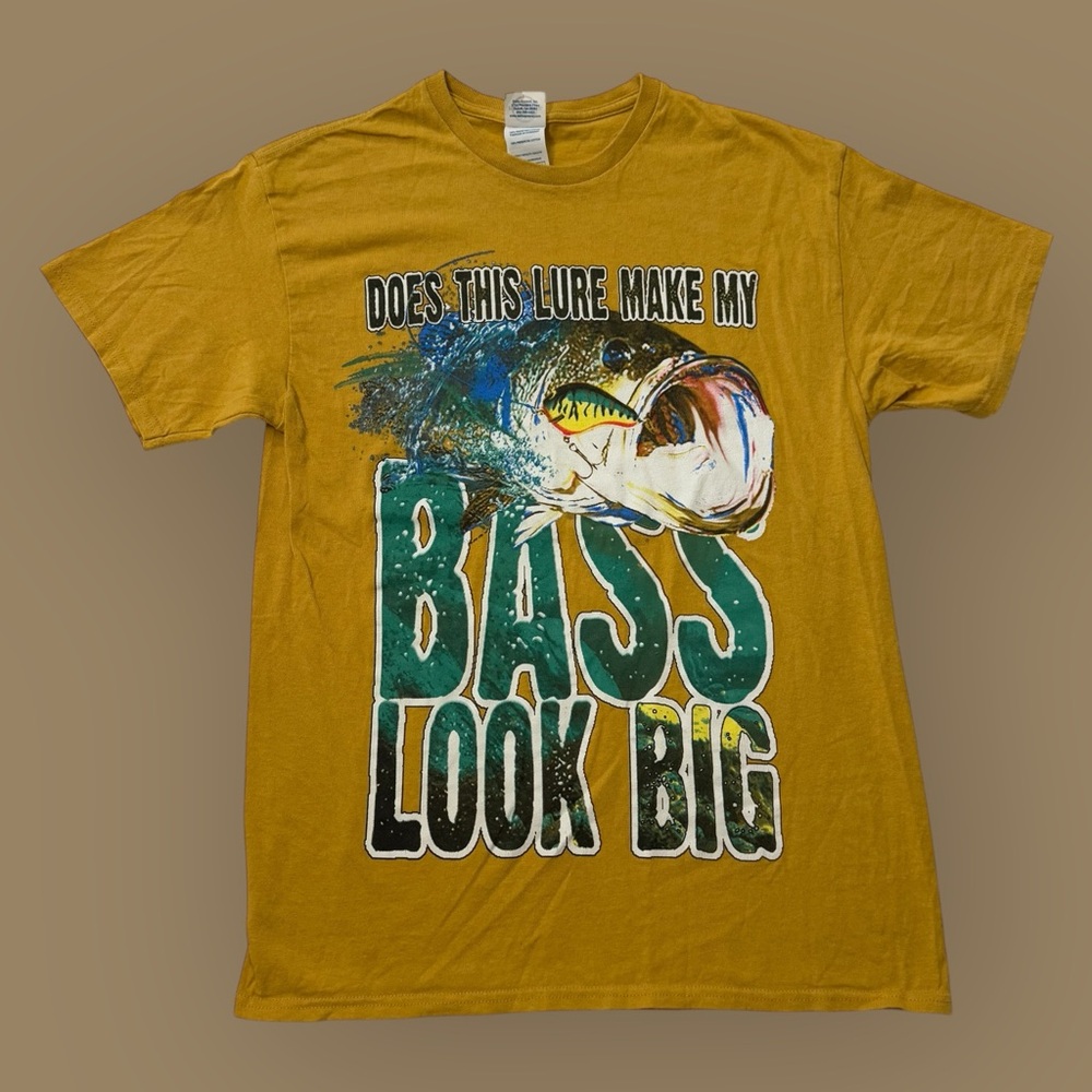 Vintage Y2K Bass Fishing Graphic Tee